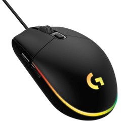Logitech Gaming Mouse G203 LIGHTSYNC - Optisk, Kabling, Sort - Præcision & Komfort til Gamere!